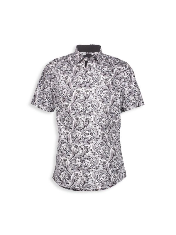 Elie Balleh Boy's Paisley Button Down Shirt